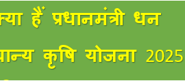 “प्रधानमंत्री धन धान्य कृषि योजना 2025”